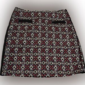 Jade geometric tweed Mini A-line skirt - ladies 4